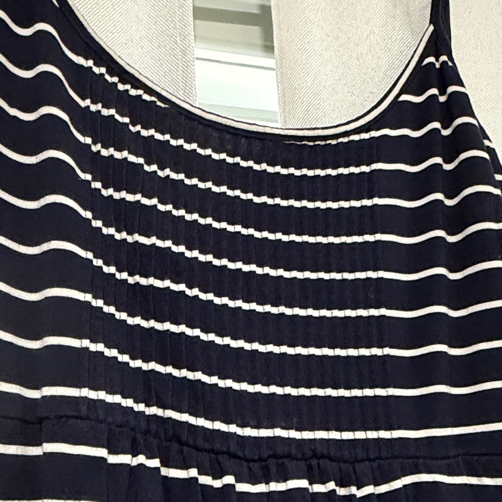 Calvin Klein Black and White Striped Maxi Dress - Picture 3 of 7